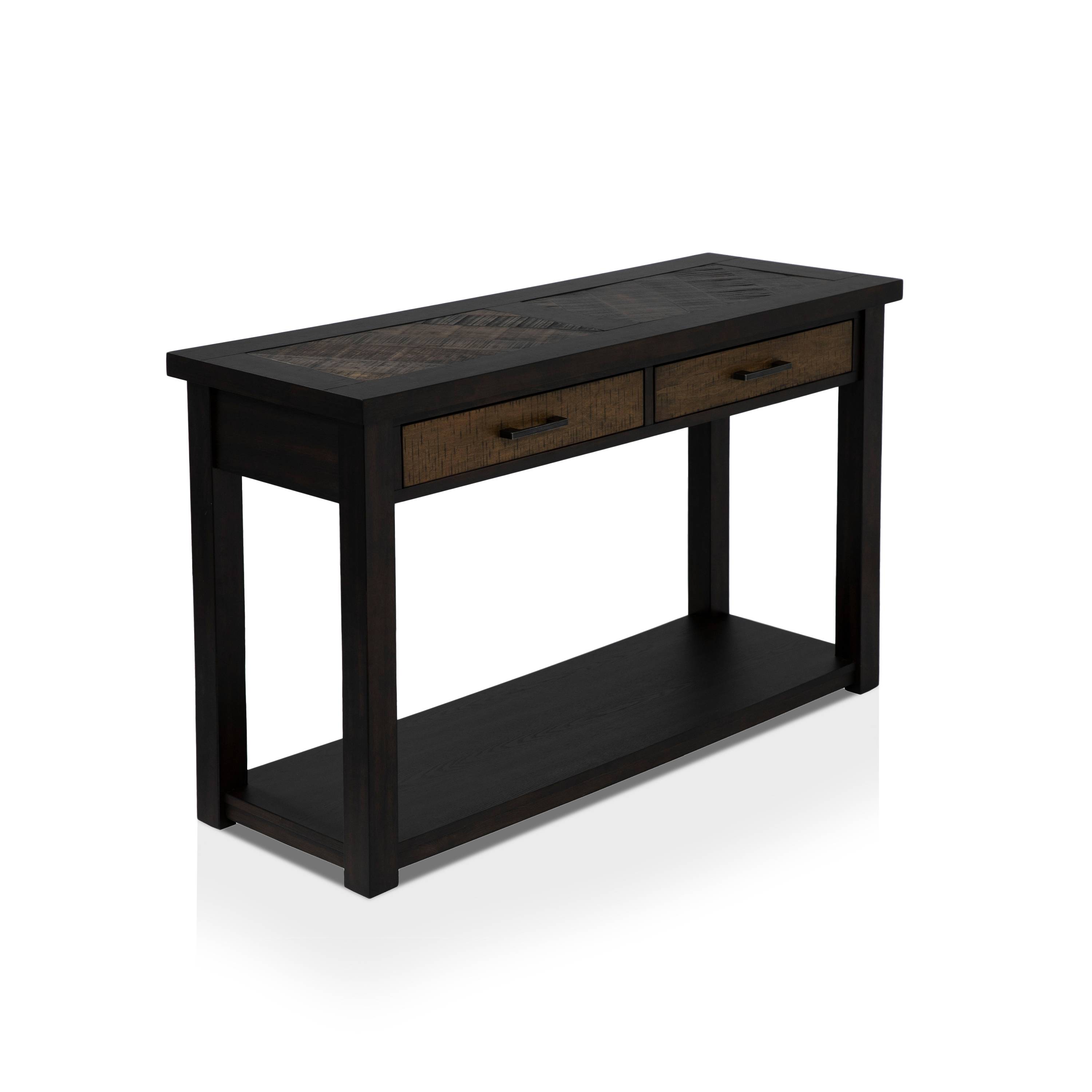 Venela Transitional Multi-Storage Sofa Table
